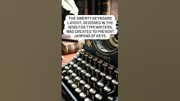 QWERTY keyboard layout | #qwerty #informative #techfacts