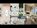How to Create a Cohesive Living Room Layout | Design Process (Ep.6)