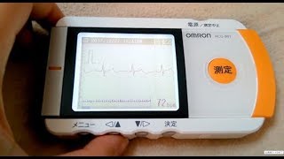 オムロン 携帯型心電計 HCG-801　家庭用の心電図