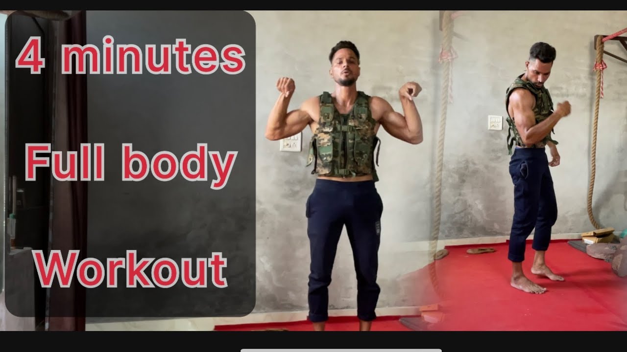 Full body workout 4 minutes || best workout full body #fitness #workout ...