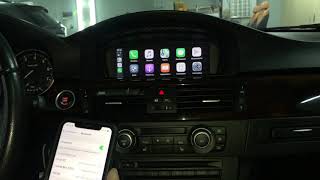Установка CarPlay, камеры заднего вида, усилителя, замена акустики и сабвуферов в BMW E90 3 серии