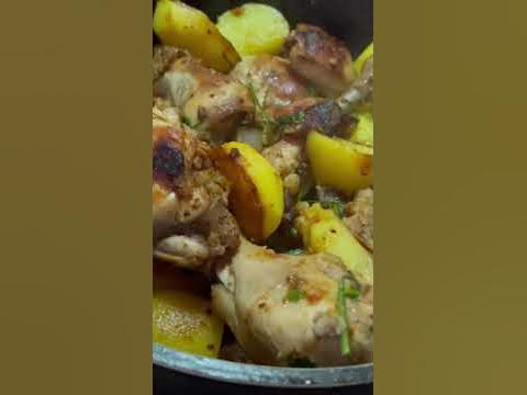 Жаркое с курицей ммм😋 #жаркое #курица #картошка #жаркоескурицей #еда # ...