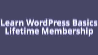 WORDPRESS VIDEO TRAINING - WORDPRESS BASICS
