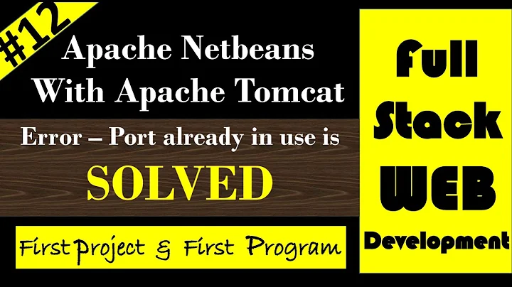 Apache netbeans with tomcat problem port already in use is solved | creating first web project