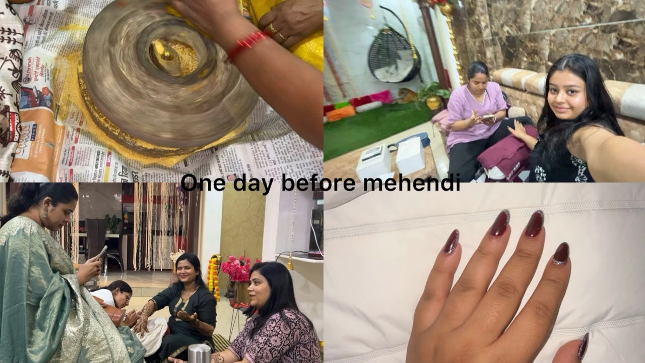 One day before mehendi…