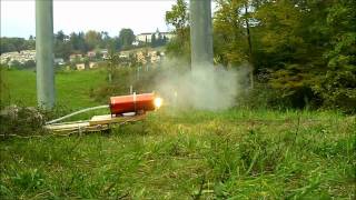 Another hybrid rocket test