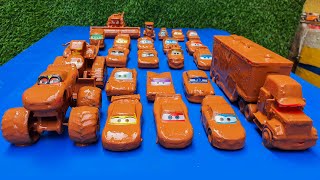 Clean up muddy minicars \& disney pixar car convoys! Play in the garden