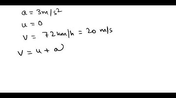 If your car accelerates from rest at steady rate of 3 m/s2, how soon will it reach 72.0 km/h (44.7 …