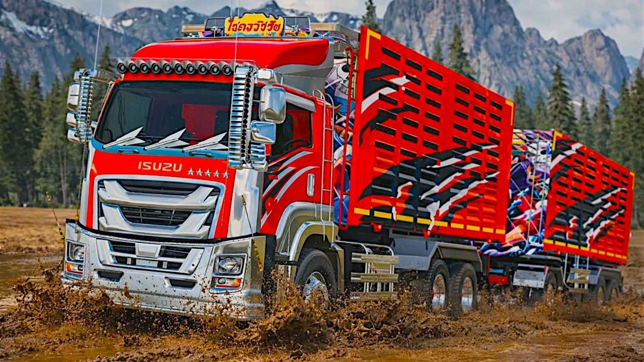 รถพ่วงGIGA360ขนดินขึ้นเขาทางโคตรชันไปส่งดินให้ลูกค้า FARMING SIMULATOR 19