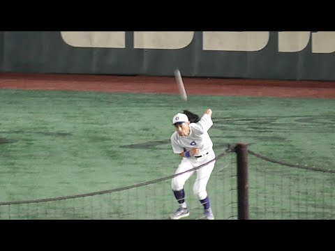 お家芸！イチロー選手の背面キャッチに拍手喝采！投手、右翼、二塁でノックを受ける！全てが絵になる！イチロー選抜KOBE CHIBEN vs 高校野球女子選抜