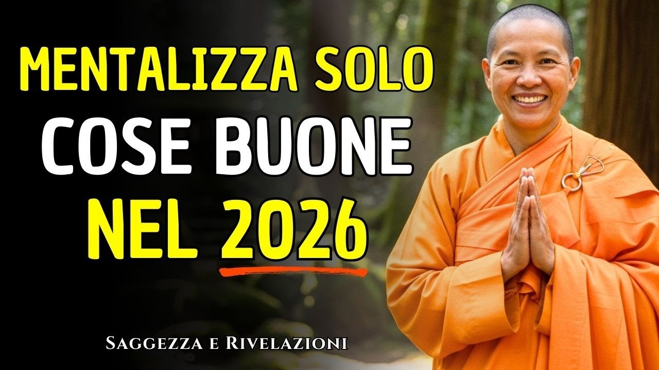 MENTALIZZA SOLO COSE BUONE NEL 2026 | Lezioni Buddiste Per Coltivare Pensieri Positivi Quest’Anno