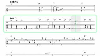 FOREIGNER ● Juke Box Hero [ Isolated Guitar 2 + TAB ]