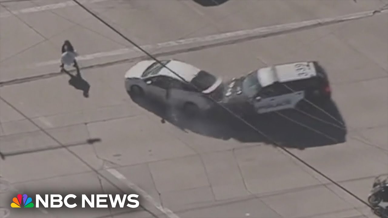 WATCH: Pedestrian struck during California police pursuit