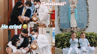 TWINS *EMOTIONAL* Baptism VLOG | Christening vlog