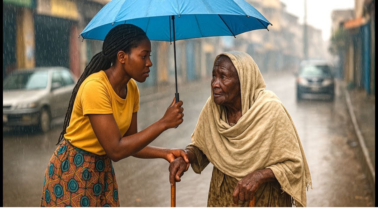 Ce qu’elle ignorait… la vieille femme sous la pluie était la mère du PDG