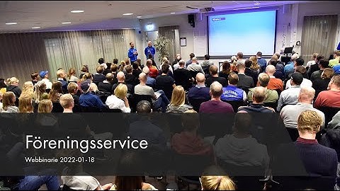 Webbinarium  - Föreningsservice 18 jan 2022