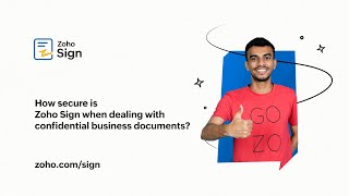 Explore the unparalleled security of @zohosign  for your confidential business documents!