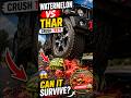 Watermelon vs Mahindra Thar 🍉🚙 | Real Crush Test