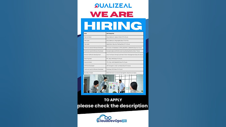 Join QualiZeal as a Test Architect! 🚀 #TechJobs #QualityEngineering #tech #jobs