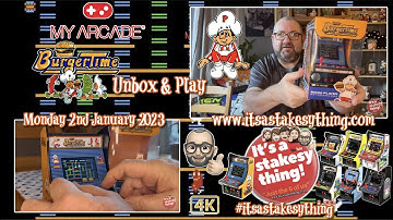 BurgerTime, My Arcade Micro Player , unbox & play , Retro Gaming, 80’s #itsastakesything