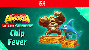 Donkey Kong Bananza DLC Event - 100% Walkthrough Part 1 - FIRST Event! Enguarde Statue (Chip Fever)