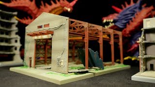 ミニチュア ジオラマ ジオコレ 建物コレクション 建コレ156 廃墟 Diorama Distillation column ruins