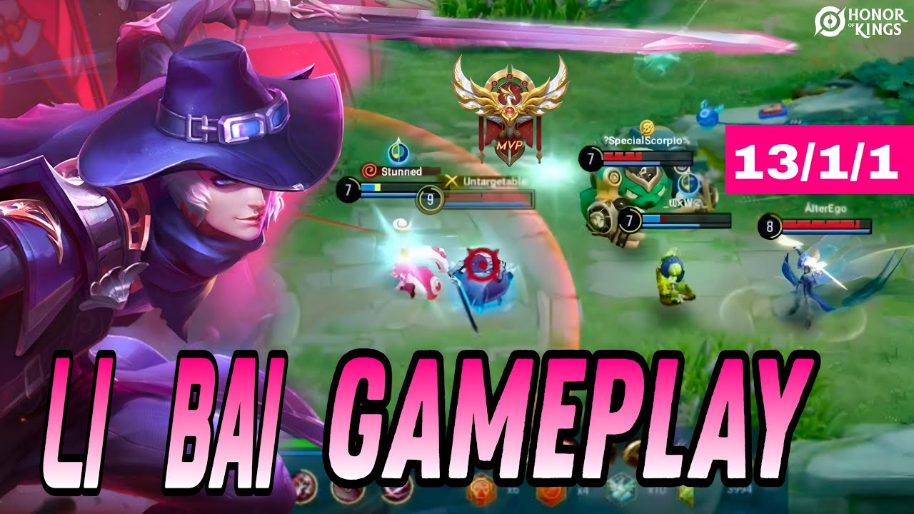 LI BAI | MVP FULL GAMEPLAY | HONOR OF KINGS GLOBAL (2024) | 