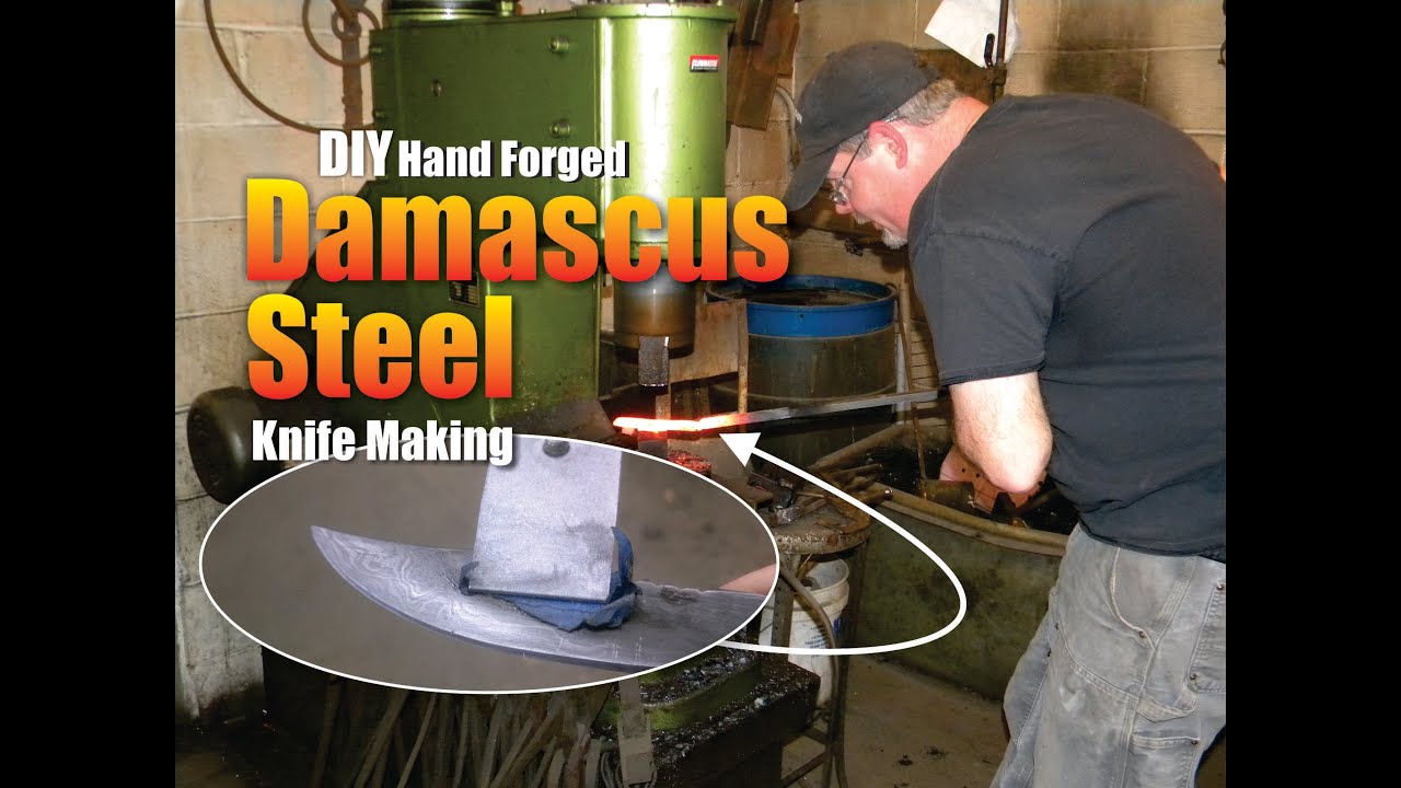 How to make Hand Damascus Steel for knives YouTube