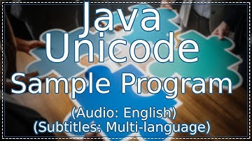 Java unicode sample program (Java Course)