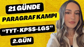 21 Günde Paragraf Kampi Takti̇klerle Tyt-Kpss-Lgs 2024 2.Gün