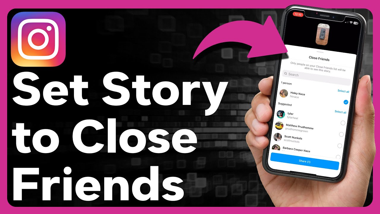How To Set An Instagram Story To Close Friends - YouTube