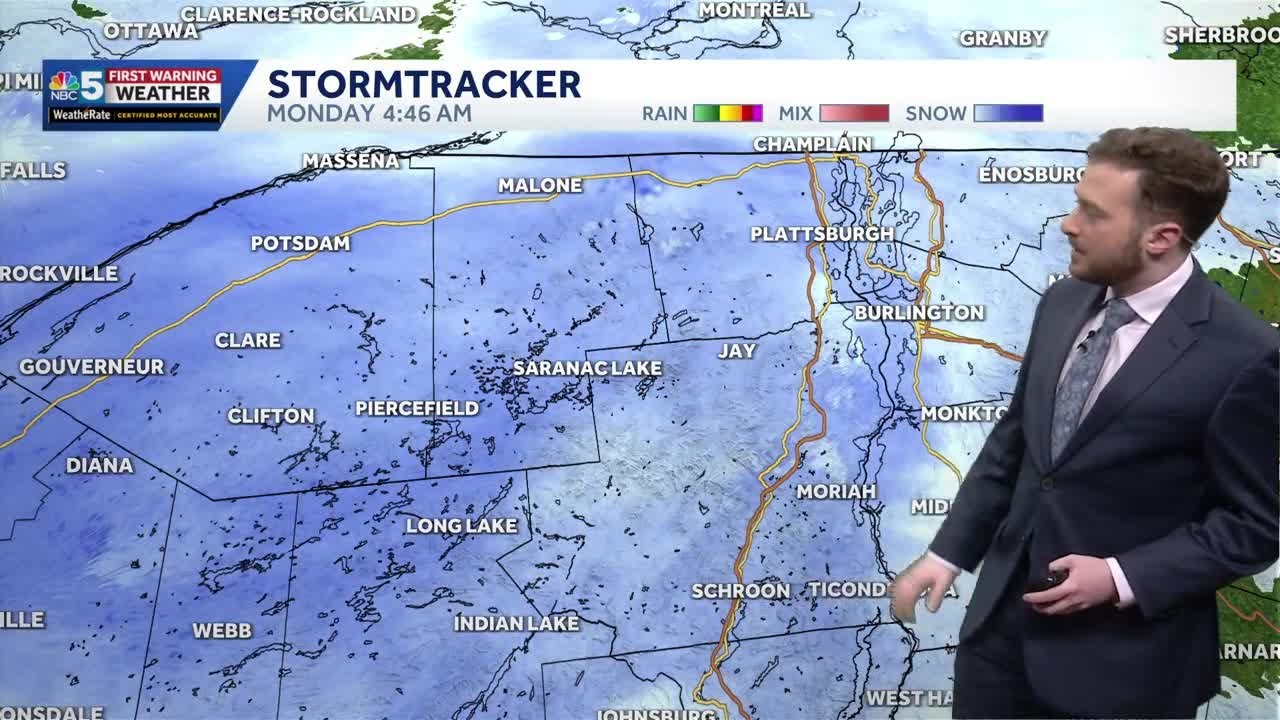 Snow continues Monday morning in Vermont, New York (1-26-25) - YouTube