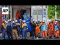 Medics on scene in Tokyo after unknown substance allegedly sprayed