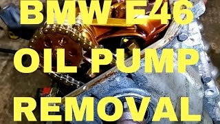 BMW e46  oil pan and oil pump