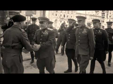 По долинам и по взгорьям - Partizan's song - Маршал Жуков, Маршал Рокоссовский & Генерал Монтгомери