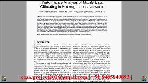 Performance Analysis of Mobile Data Offloading in Heterogeneous Networks