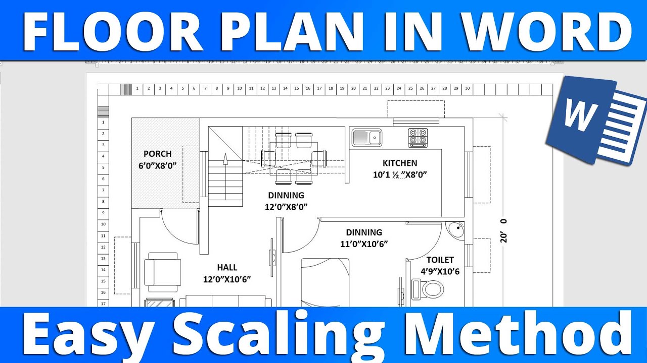 Floor Plan in Microsoft Word using Easy Measurement and Scaling ...