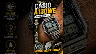 Casio A130WE-1ADF Detailed Look 🔥 Vintage Metal Digital Watch | Wrist &amp; Close-Up