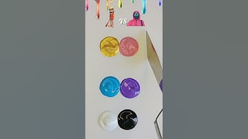 🧠 Brainrot vs Squid game. Guess the mixed color #colormixing #satisfying #squidgame #brainrot