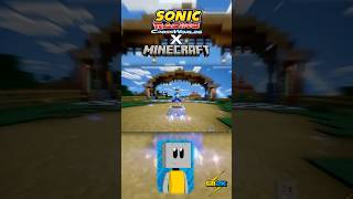 Minecraft in Sonic Racing: Crossworlds?! #sonicracingcrossworlds #minecraft #reaction