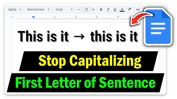 How to Stop Google Docs from Automatically Capitalizing the First Letter of Sentences