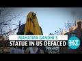 Mahatma Gandhi’s statue defaced in US by Khalistanis