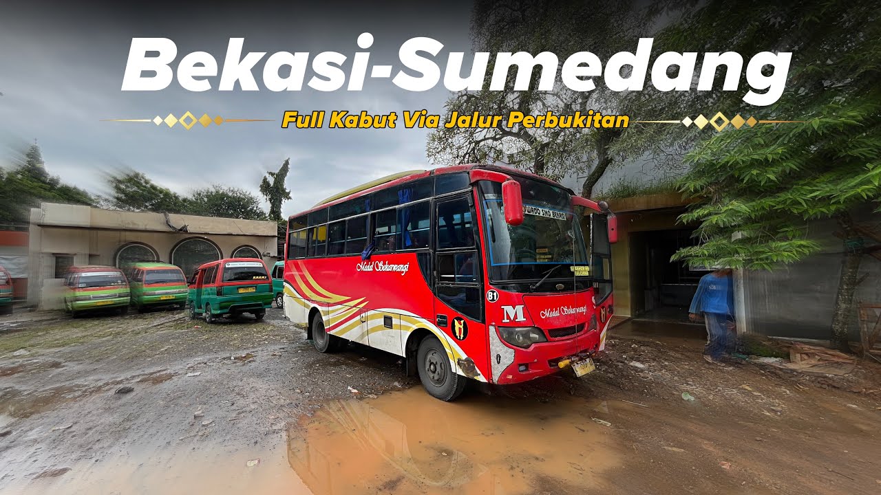 Viewnya Indah Lewat Jalur Bukit & Berkabut, Naik Bus Medal Sekarwangi Bekasi-Sumedang‼️