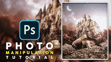 Tortoise Surrealism castle Photo Manipulation Photoshop Tutorial 202