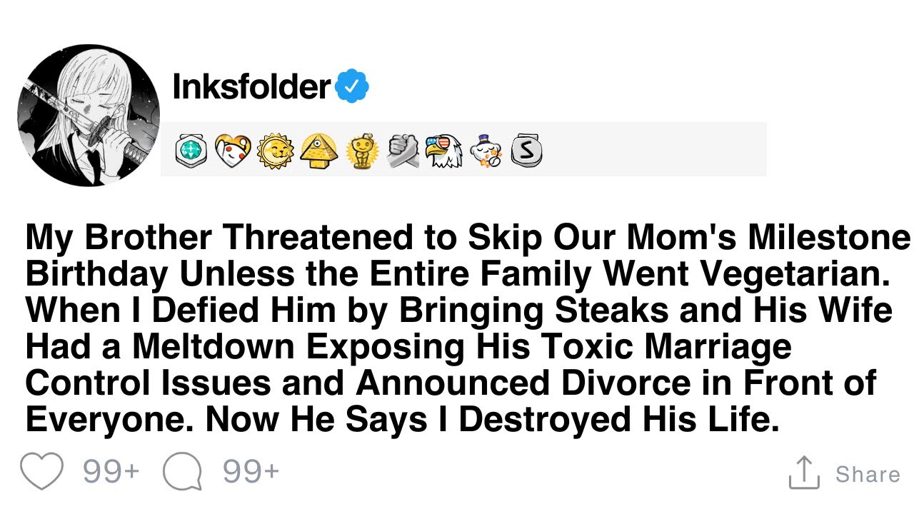 My Brother Threatened to Skip Our Mom's Milestone Birthday Unless the Entire Family Went Vegetarian.
