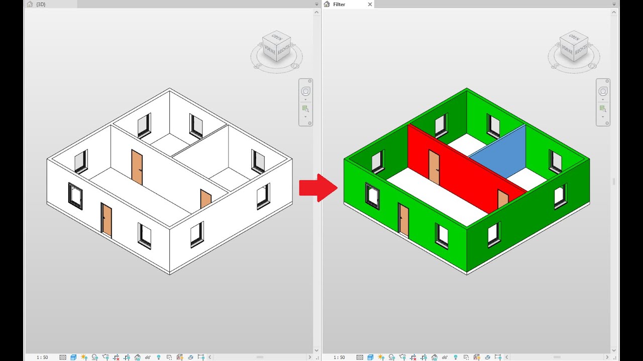Revit Filter 3D Ansicht