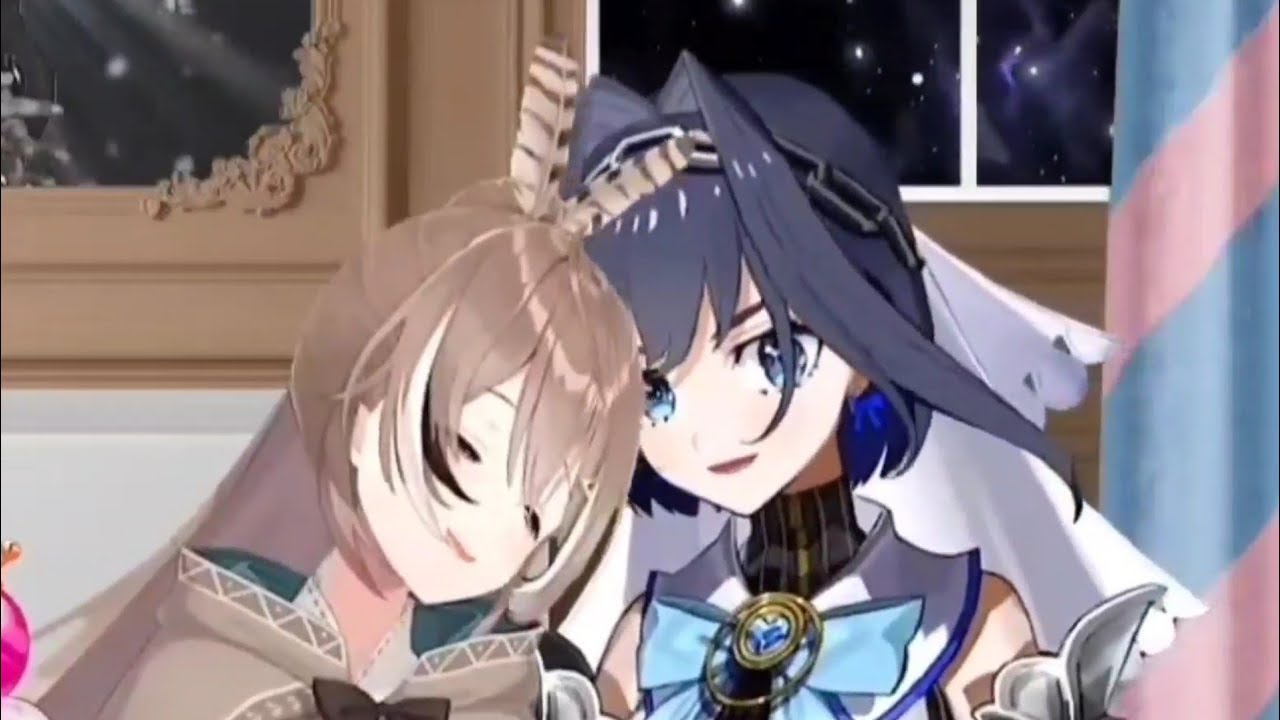 Just Kronmei leaning to each other