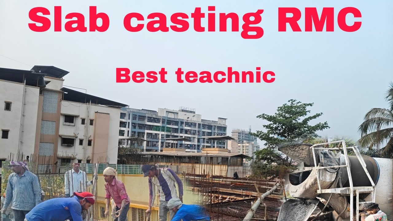 SLAB CASTING RMC CONCRETE BEST TEACHNIC #trending #viral #longvideo #feed #construction #cement