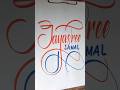Jaysree ! calligraphy name writing #shorts #calligraphy
