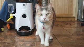 ⭐HOMMINI AUTOMATIC PET FEEDER BEST SMART FEEDER (HD Camera & Voice) Cat Dog (Phone App) REVIEW 👈